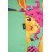 Полотенце из микрофибры Mad Wave Microfiber Towel Llama M0761 03 2 16W зеленый 75_75