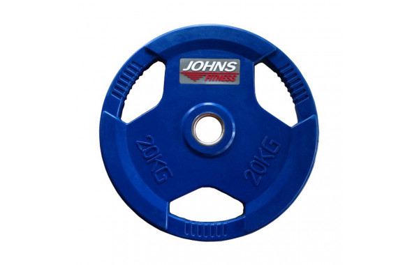 Диск обрезиненный 20кг Johns 91010 -20С синий 600_380