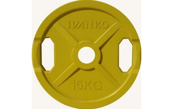 Диск обрезиненный 15кг Johns DR71022 - 15С цветной 600_380