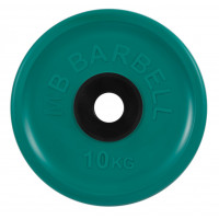 Диск олимпийский d51мм евро-классик MB Barbell MB-PltCE-10 10 кг зеленый