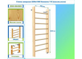 Стенка шведская 2200х1000 боковина 110 (массив.сосна) Dinamika ZSO-004505