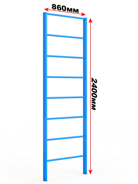 Шведская стенка уличная Glav высота 2600 мм 14.7.100-2600 526_700