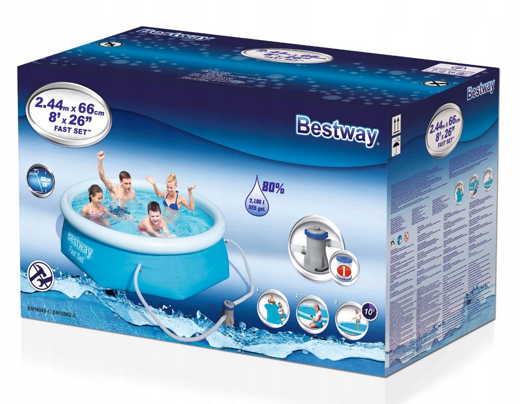 Бассейн 244х66см+фильтр-насос Bestway Fast Set 57268 1031_800