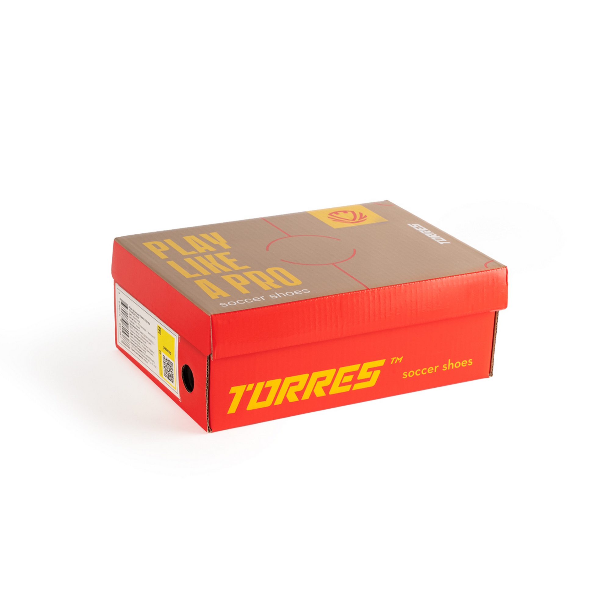 Бутсы зальные детские Torres FLEX KID TS134233-124 чёрно-оранжевый 2000_2000
