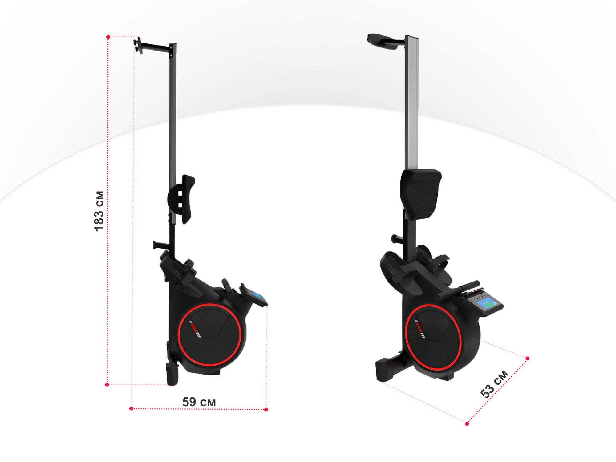 Гребной тренажер UnixFit Techno Rower 410E RMTF410E 2000_1500