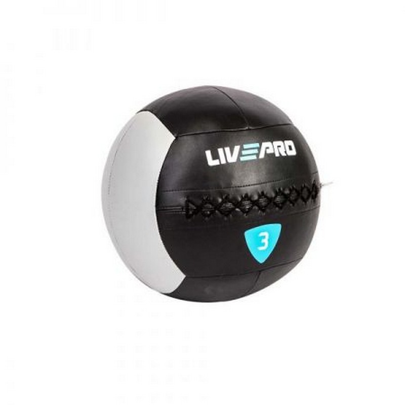 Медбол 3 кг Live Pro Wall Ball LP8100-03 800_800