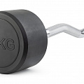 Штанга неразборная обрезиненная 35 кг. Изогнутый гриф VictoryFit VF-DX5350 120_120